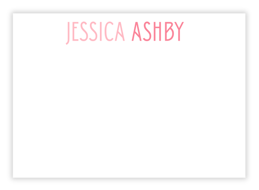 Olivia Colorblock Note Card