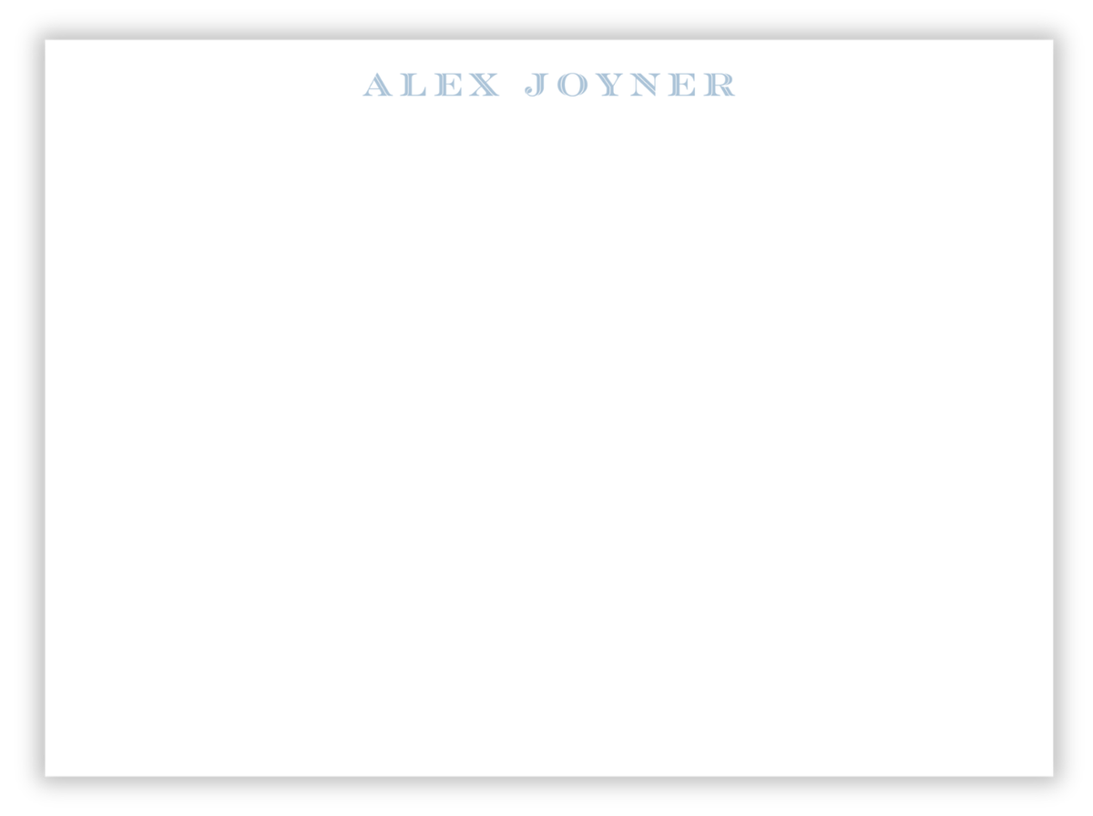 Bold Type Note Card