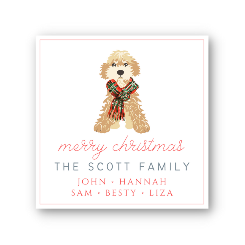 A Doodle Christmas Gift Tag