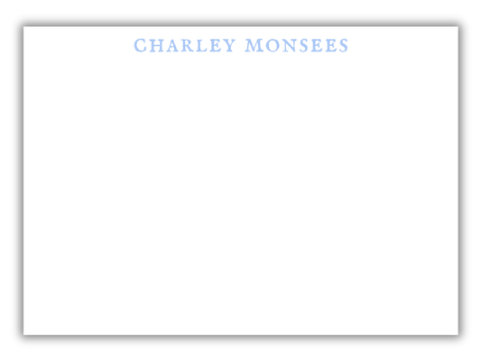 English Press Note Card