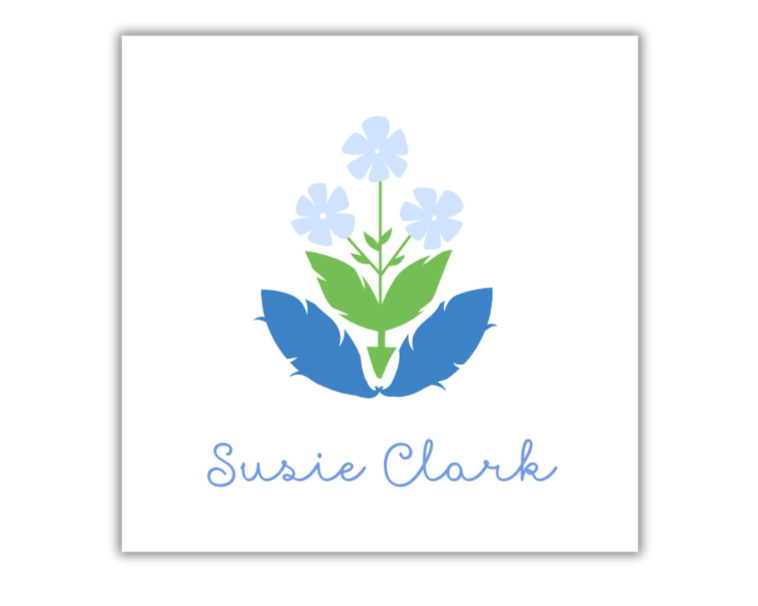 Block Flower Tag