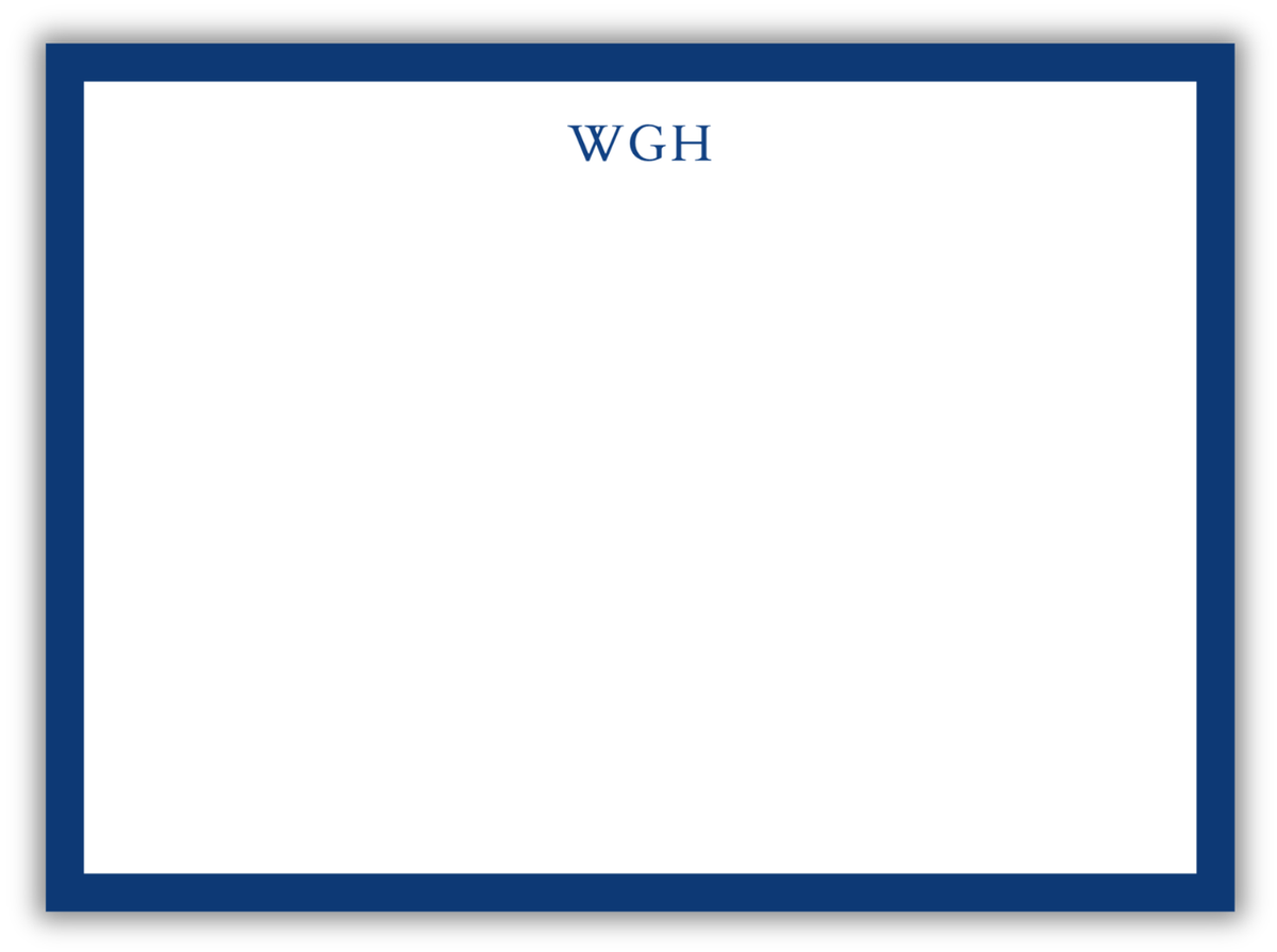 Classic Initials Note Card