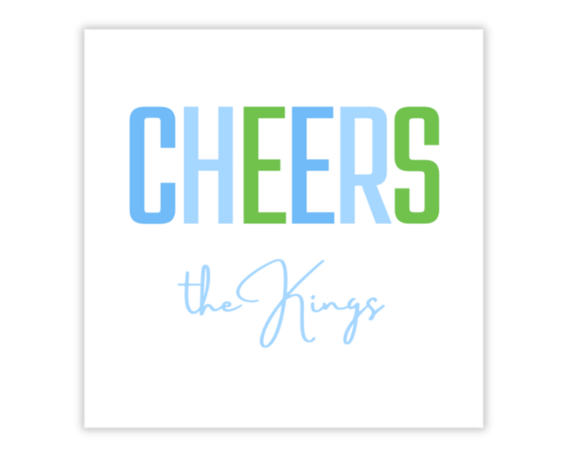 Cheers Colorblock Gift Tag