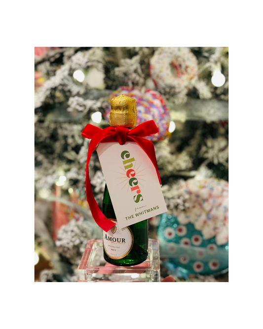 CHEERS Vertical Christmas Tag