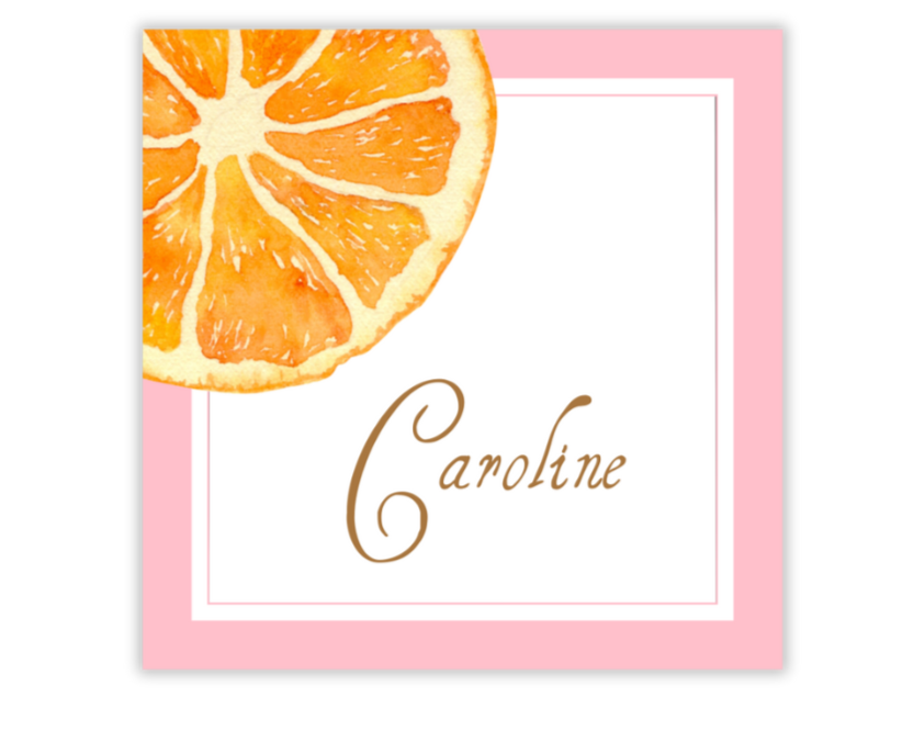 Citrus Place Card
