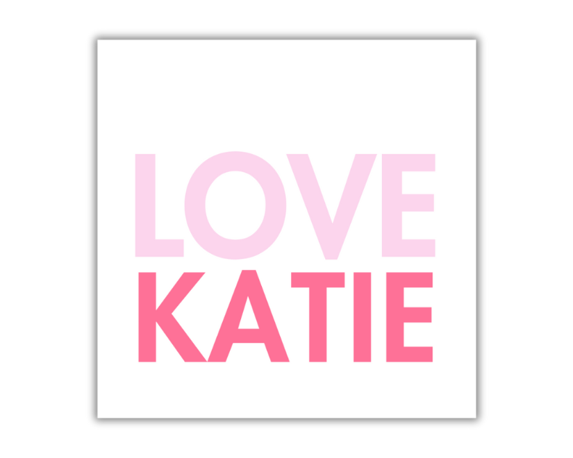 Love Block Gift Tag