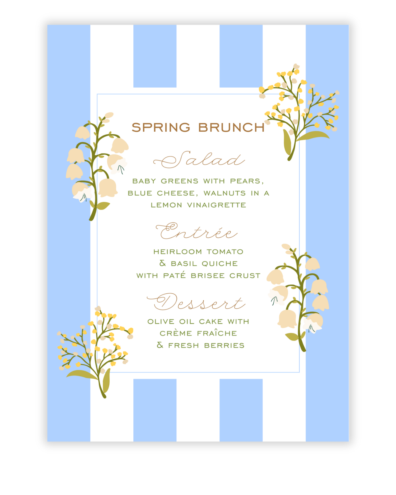 Spring Menu