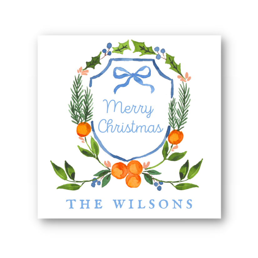 Blue Citrus Gift Tag