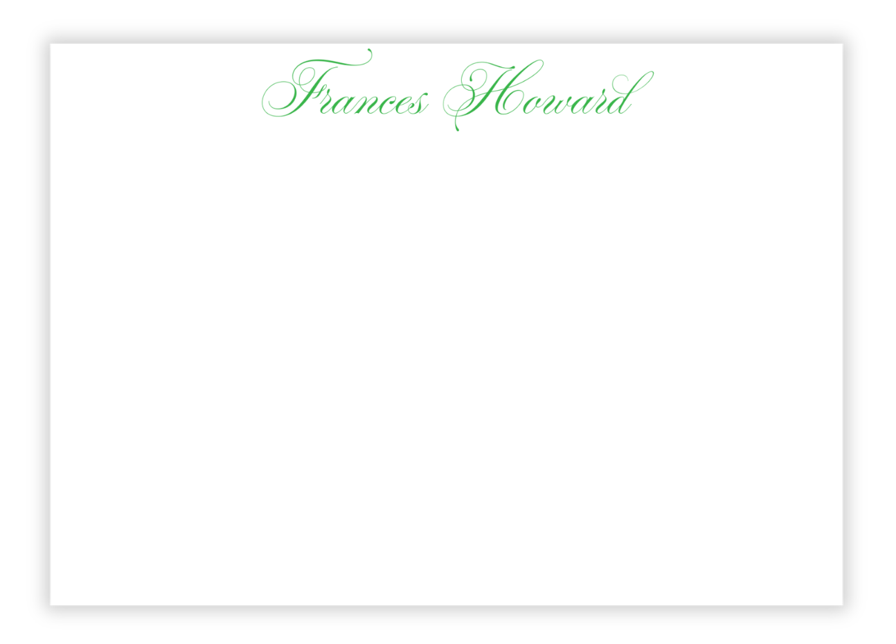 Signature Script Note Card