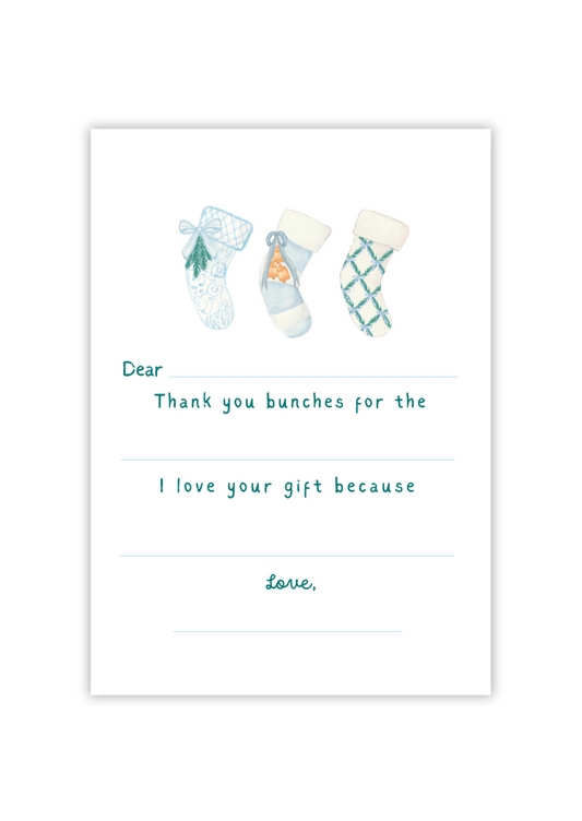 Christmas Fill-In Note Card