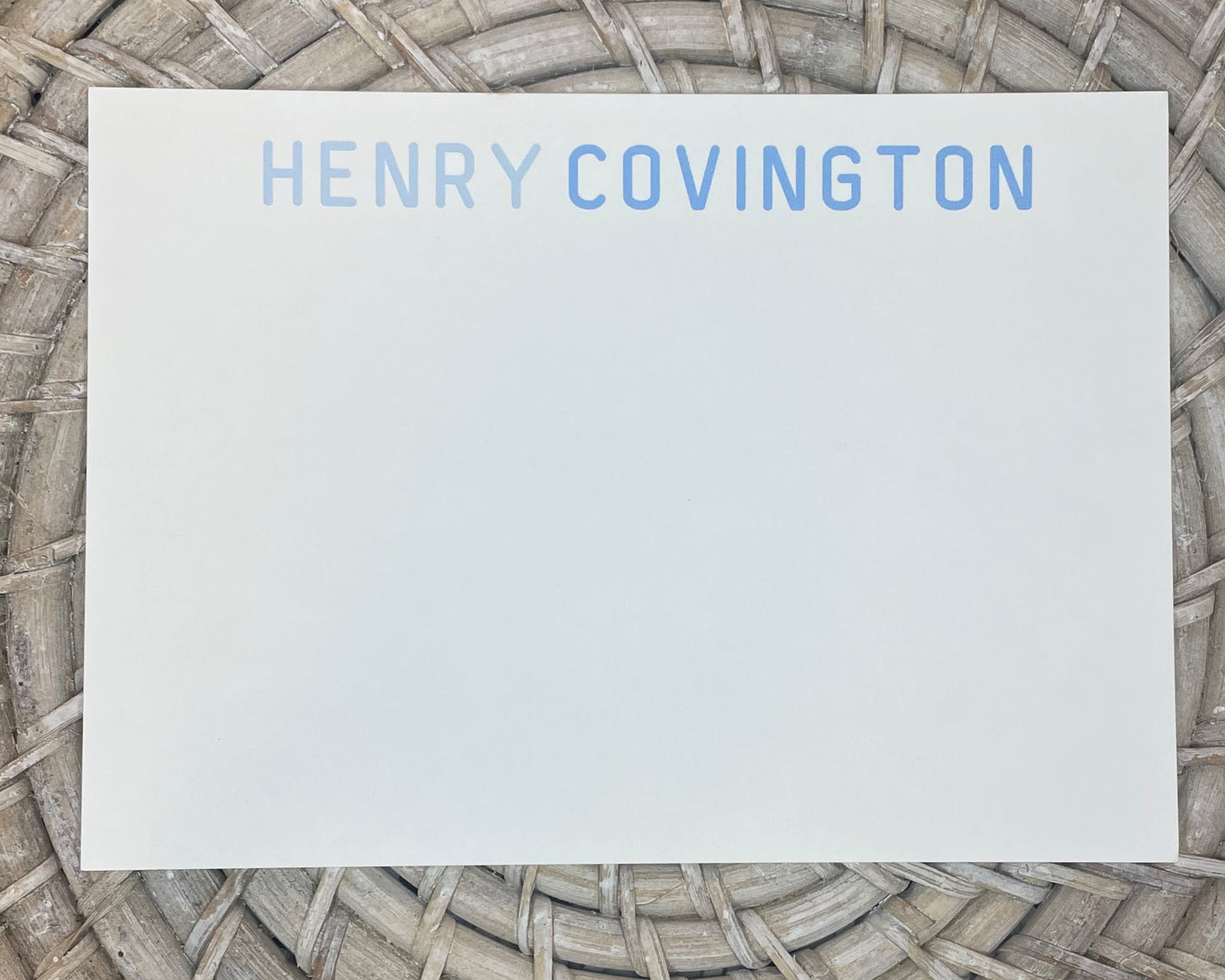 Vintage Colorblock Note Card