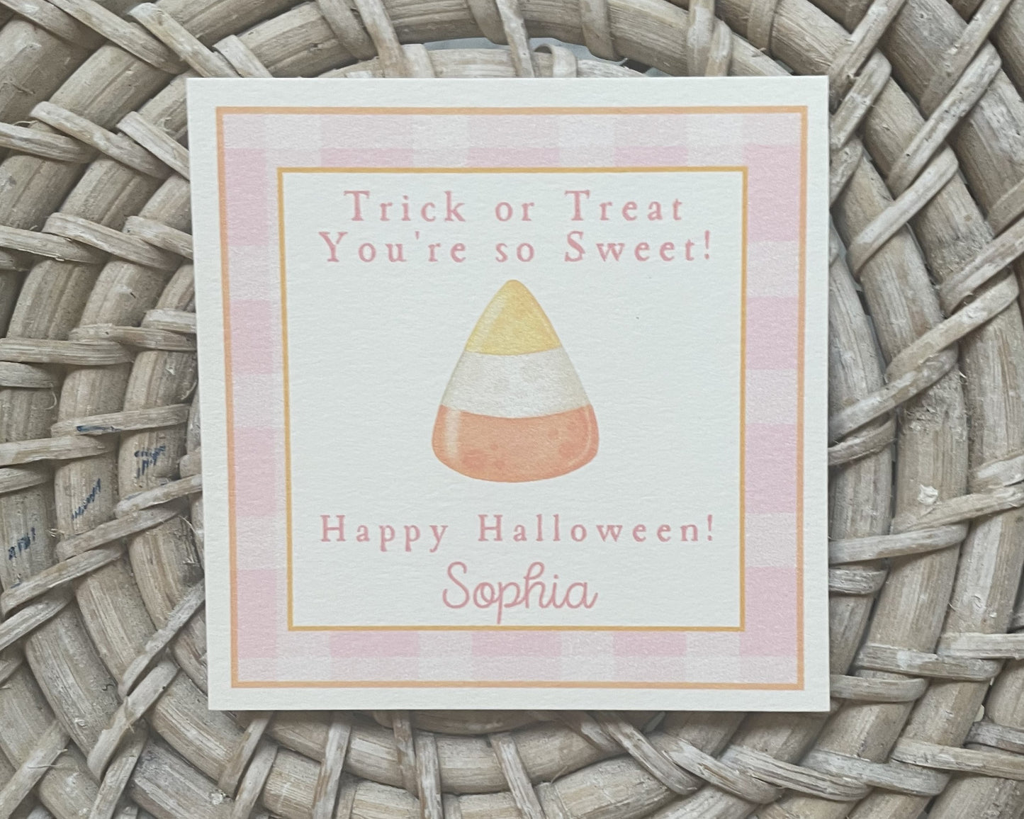 Candy Corn Gift Tag