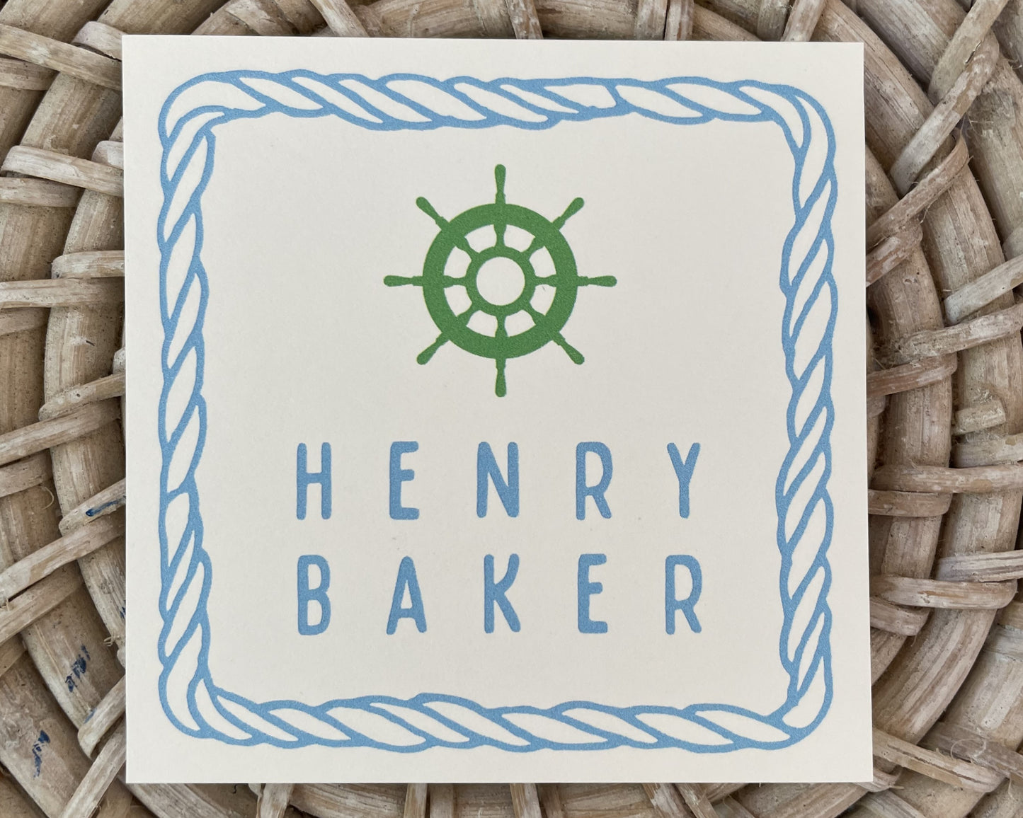 At the Helm Gift Tag