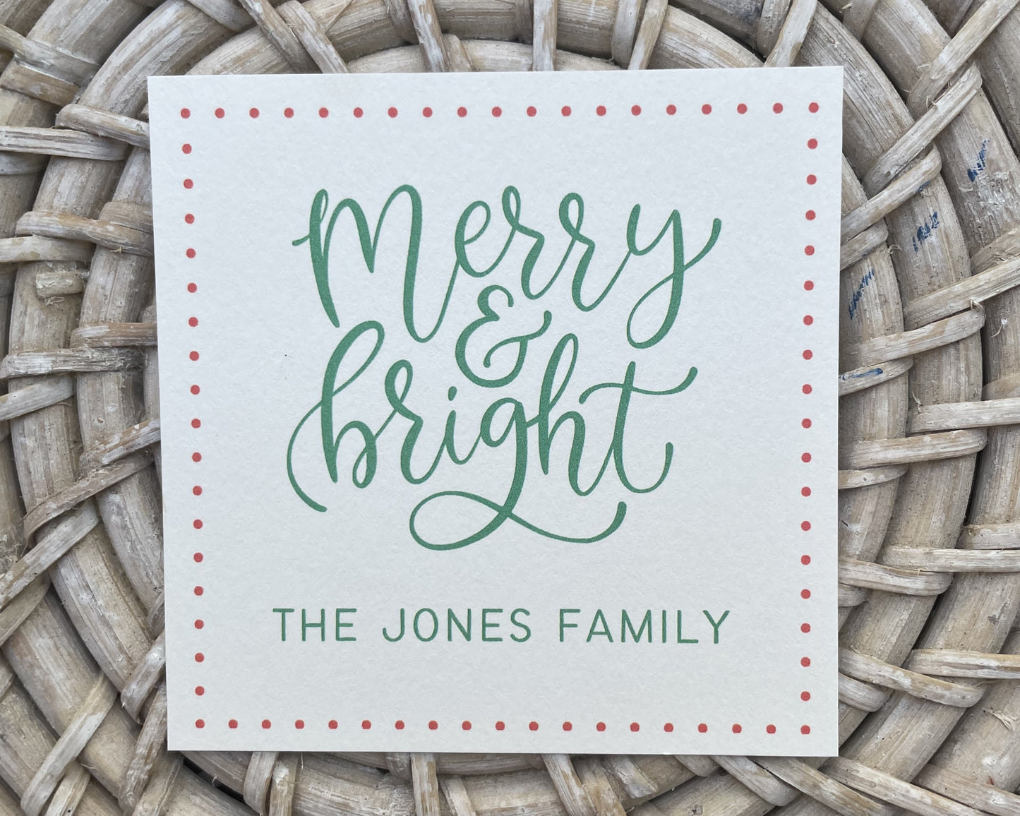 Merry + Bright Gift Tag