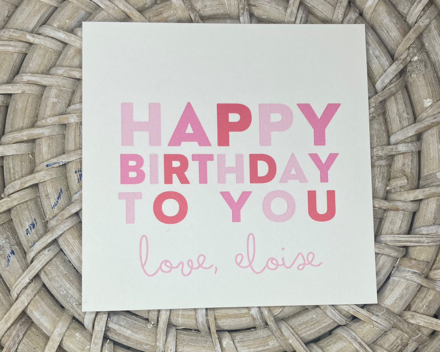 Birthday Colorblock Gift Tag