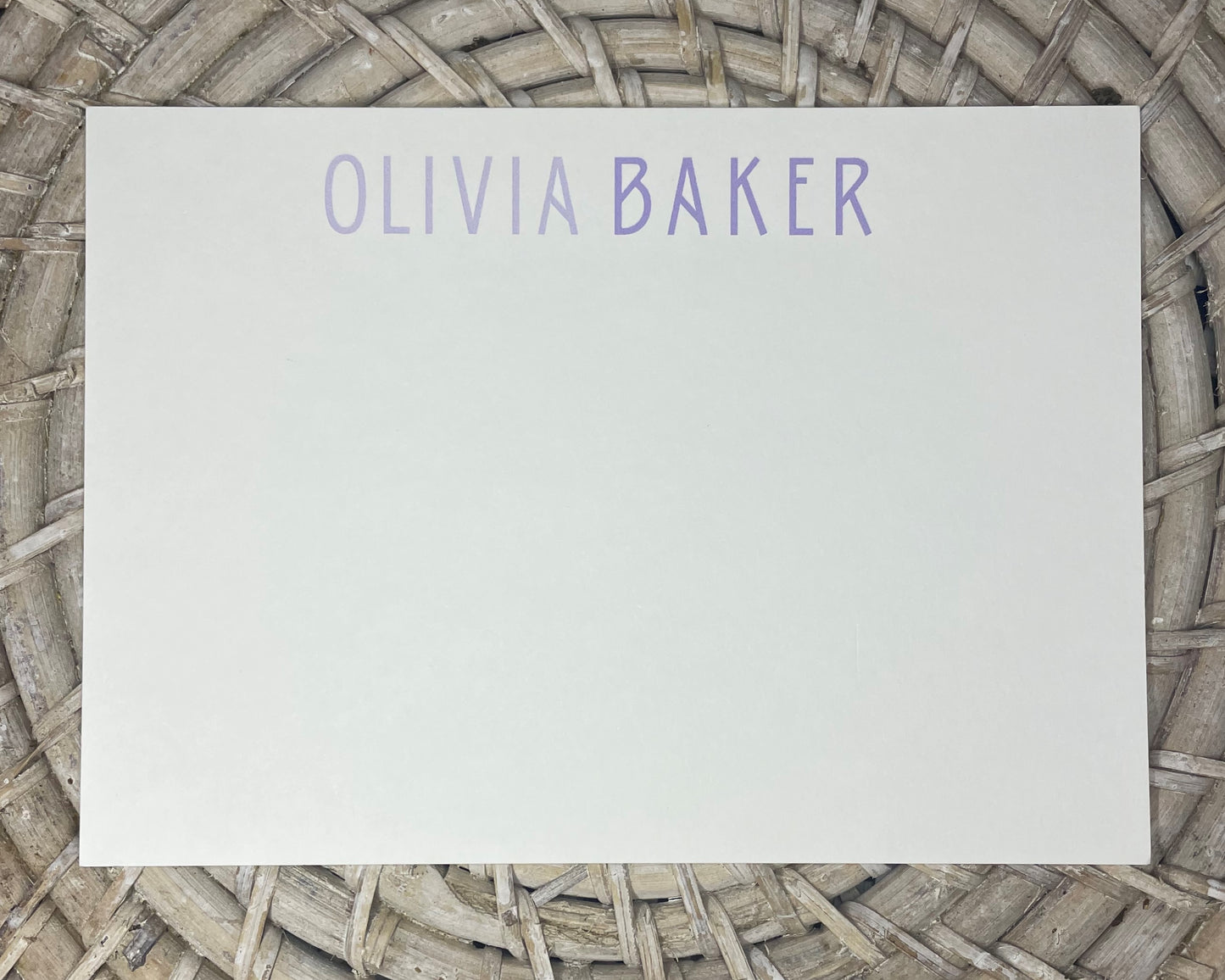 Olivia Colorblock Note Card