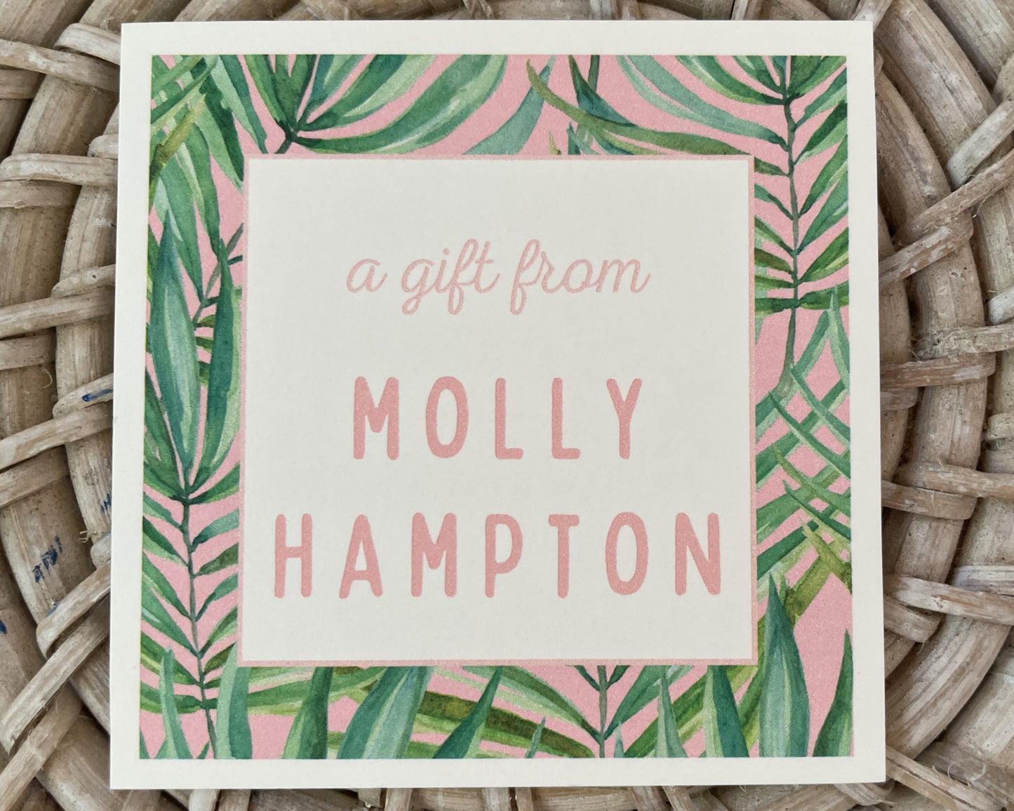 Tropical Palm Gift Tag