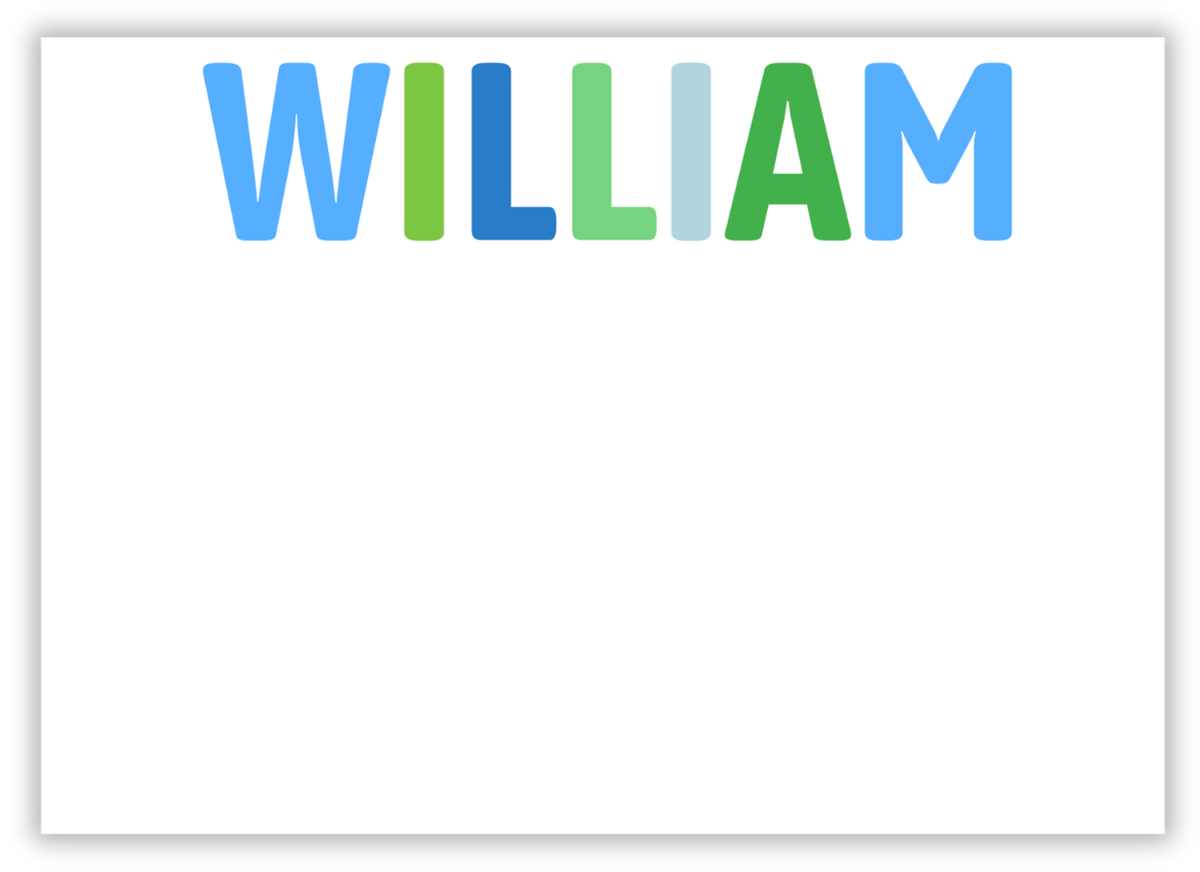 Large Colorblock Note Card