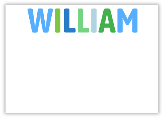 Large Colorblock Note Card