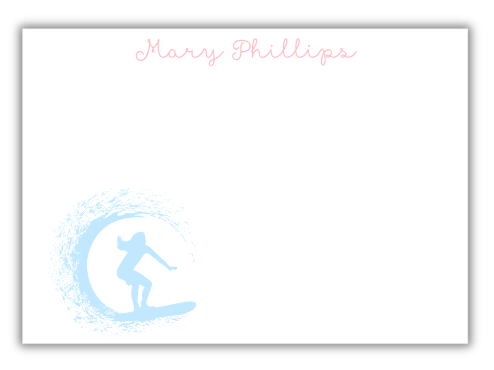Surfer Note Card