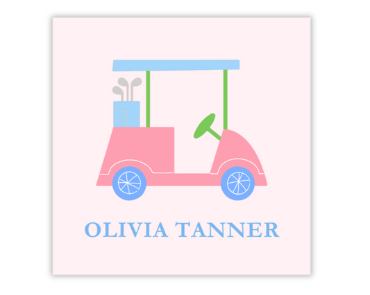 Golf Cart Gift Tag