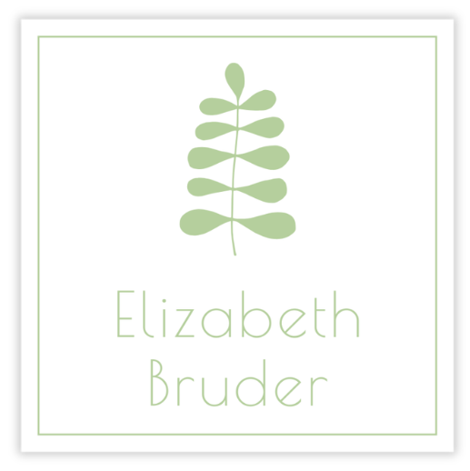 Mod Botanical Gift Tag