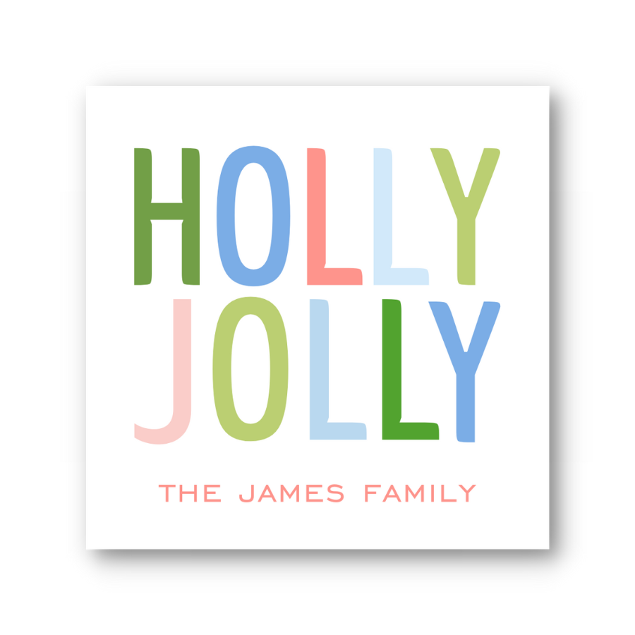 A Holly Jolly Gift Tag