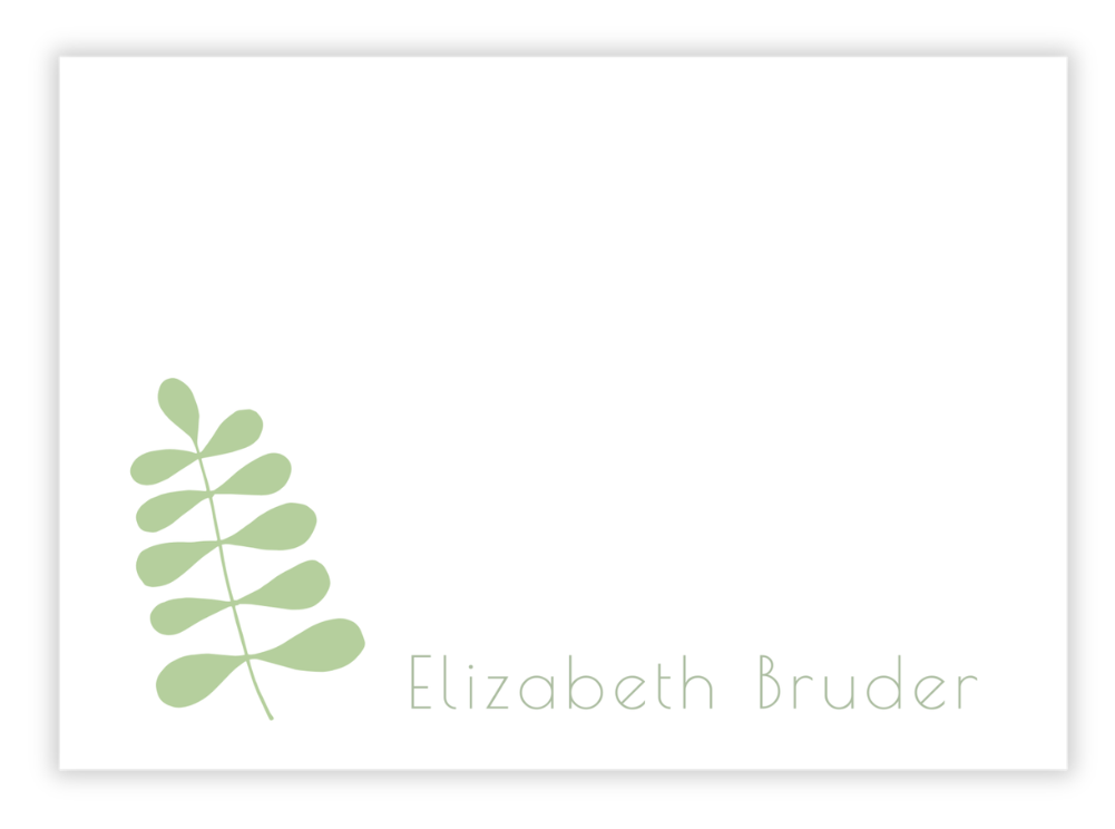Mod Botanical Note Card