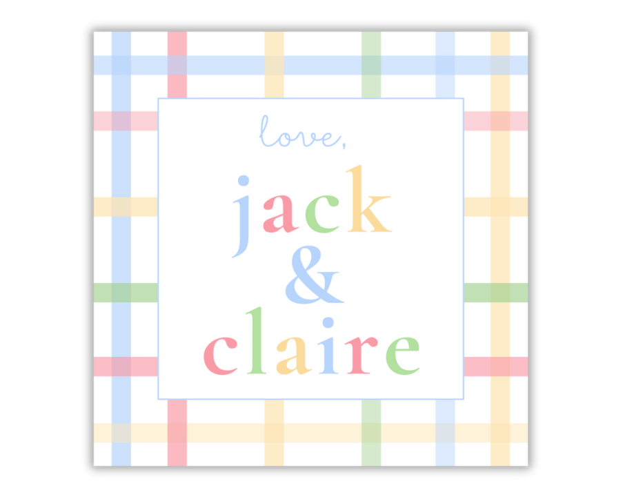 Plaid Gift Tag