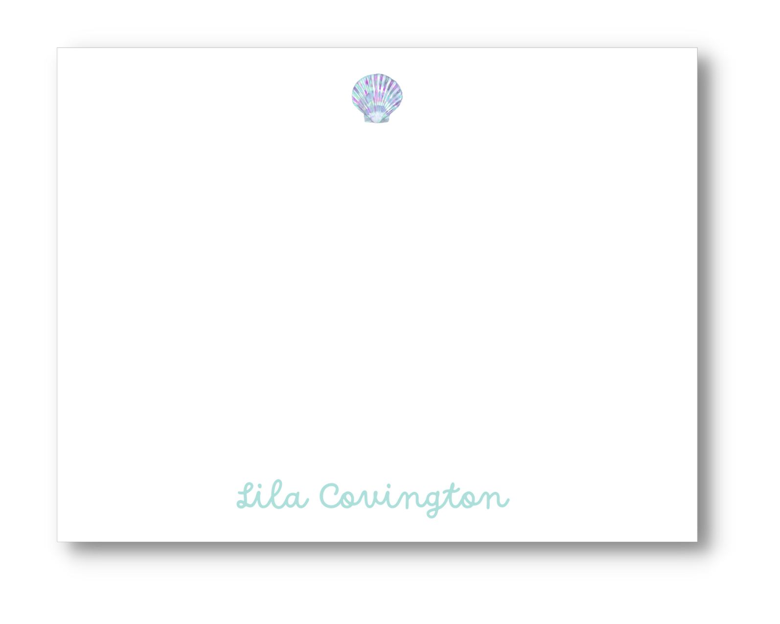 Shell Note Card – Langley + Lamm Paper