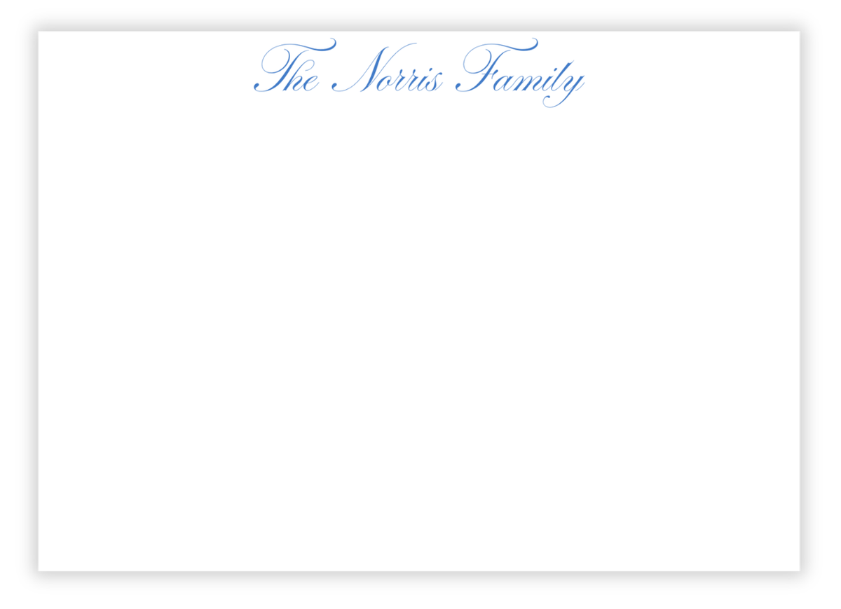 Signature Noted Signature Script Note Card – Langley + Lamm Paper