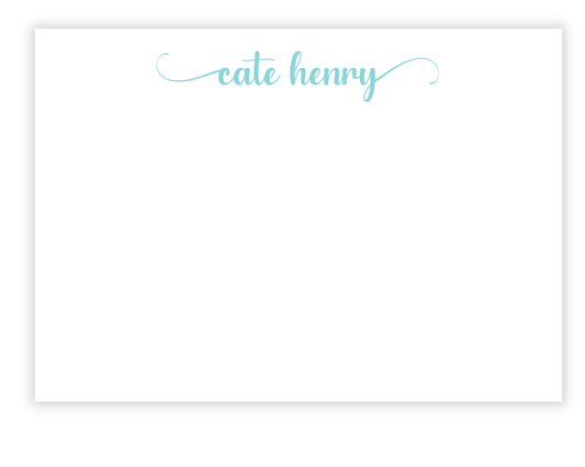 Elegant Script Note Card