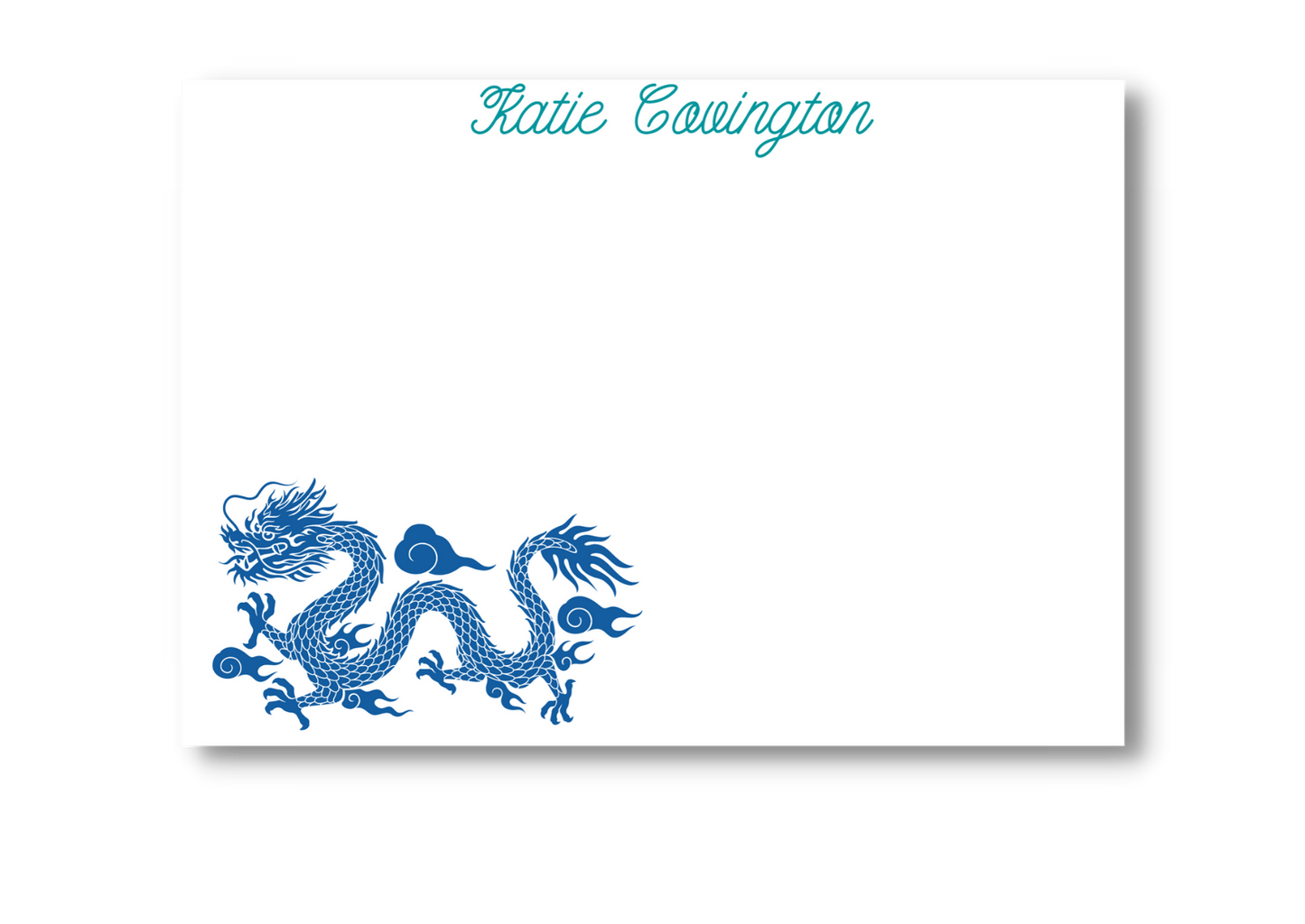 Chinoiserie Dragon Note Card