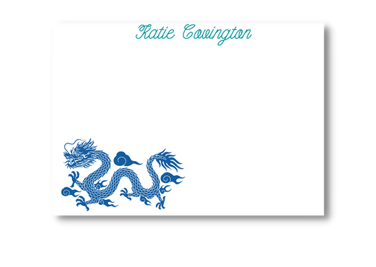 Chinoiserie Dragon Note Card