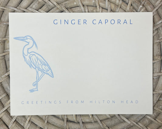 Heron Note Card