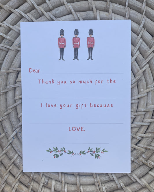 Royal Guard Fill-In Note Card