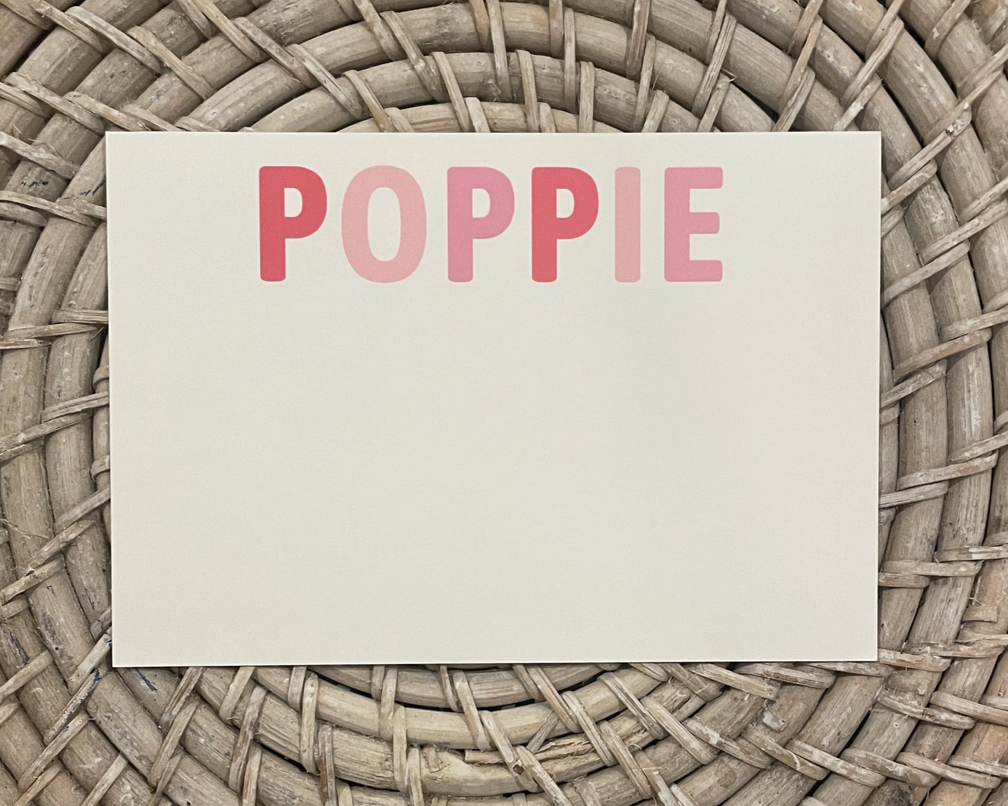 Large Colorblock Note Card