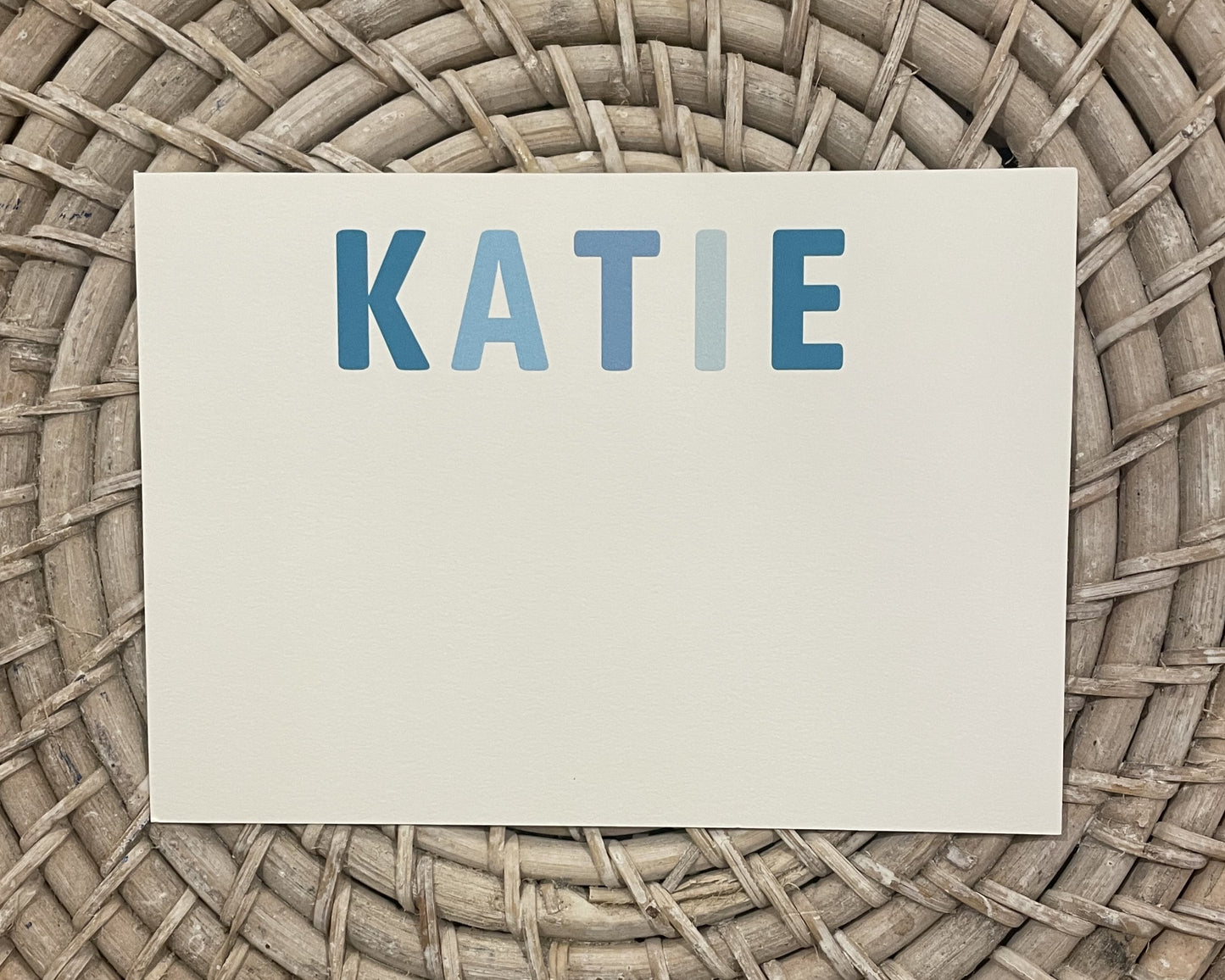 Large Colorblock Note Card