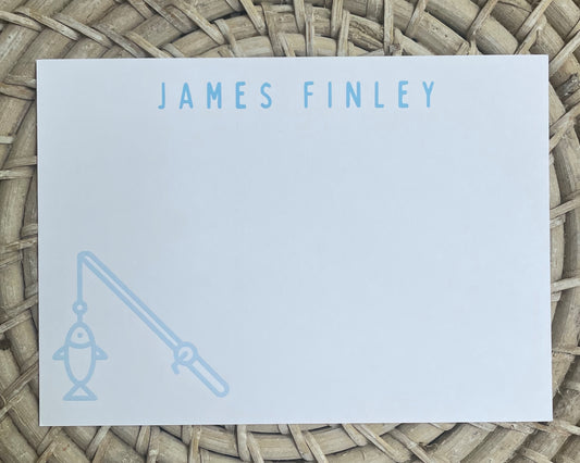 Gone Fishin' Note Card