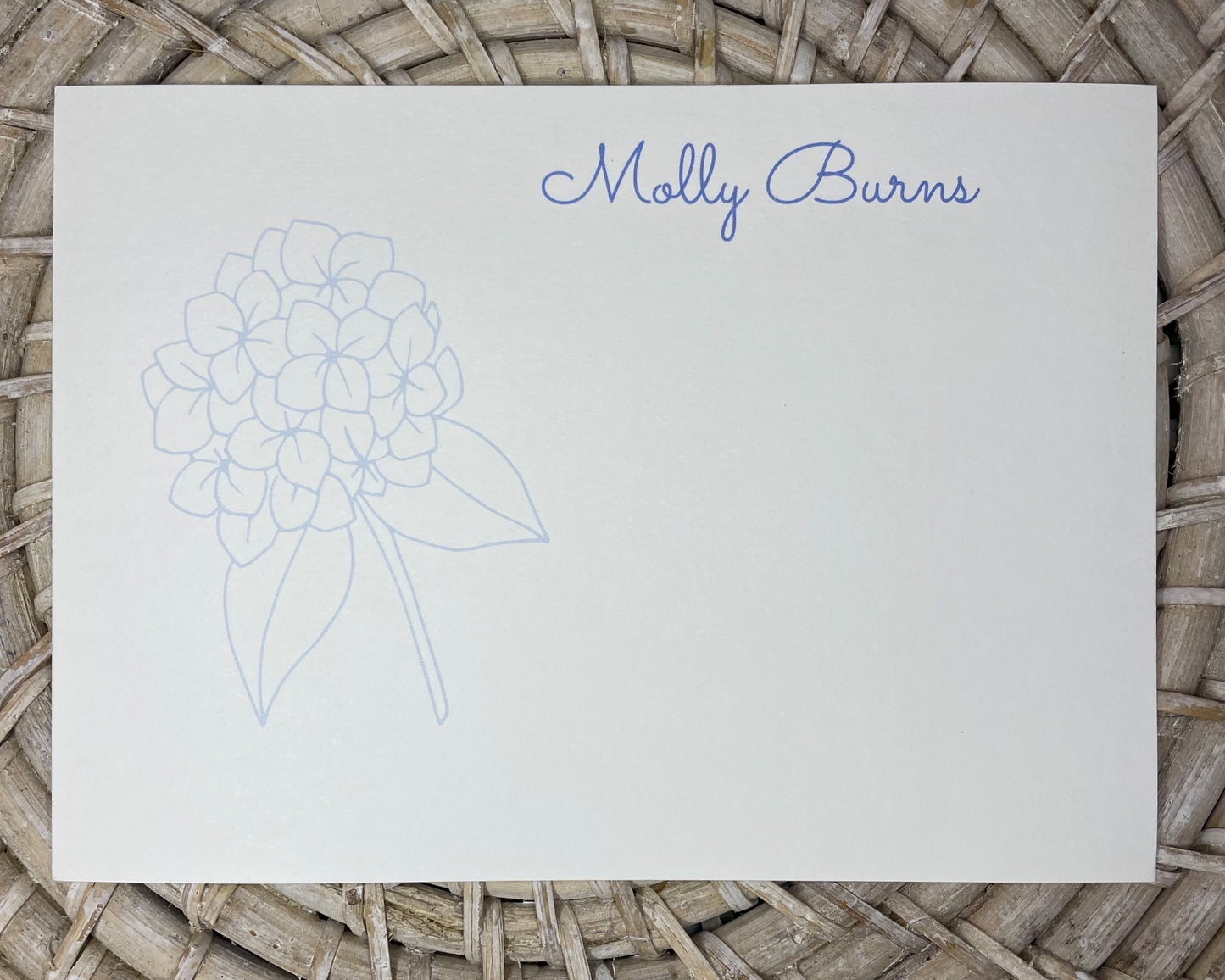 Hydrangea Note Card