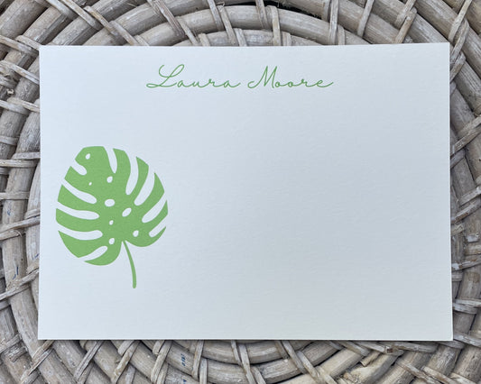 Monstera Leaf Note Card