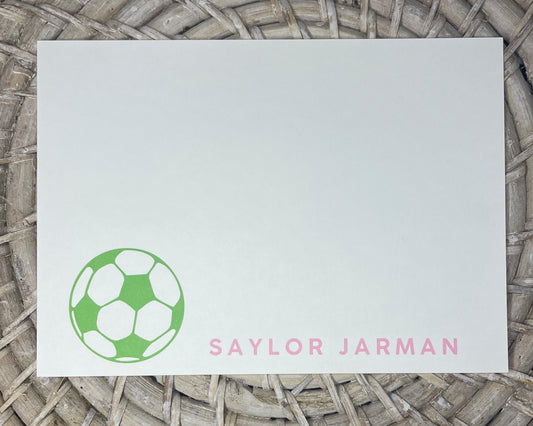 Soccer Note Card